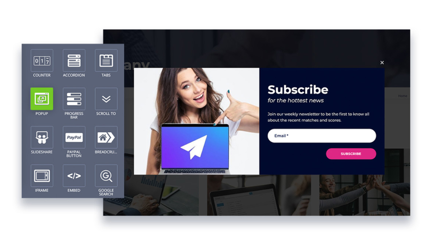 Contact Forms & Pop-ups